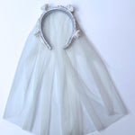 Load image into Gallery viewer, Floral White Veil Headband for Women Pack of 1