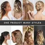 Load image into Gallery viewer, Hair Clips Stylish Pearl Flower For Elegant Looks Set of 12