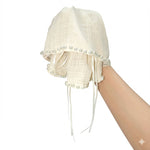 Load image into Gallery viewer, Radhu & Kabby Classic White Hair Claw Clip for Women & Girls | Elegant Chiffon Fabric Hair Accessory with Pearl Detailing