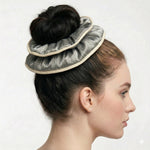 Load image into Gallery viewer, Radhu & Kabby Jumbo Satin Scrunchies for Women & Girls | Oversized Soft Hair Ties for Bun, Ponytail & Everyday Styling