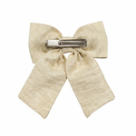 Load image into Gallery viewer, Radhu & Kabby Shimmer Hair Bow Clips for Women/Girls | Set of 3 Stylish Hair Accessories for Party & Casual Wear