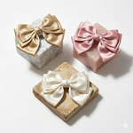 Load image into Gallery viewer, Radhu & Kabby Glossy Satin Hair Bow for Women/Girls | Elegant Hair Accessories for Everyday & Party Wear