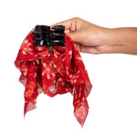 Load image into Gallery viewer, Women’s Red Floral Printed Fabric Hair Claw Clip for Girls & Women | Set of 1 Stylish Hair Accessory