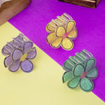 Load image into Gallery viewer, Floral Hair Clutchers | Looks Lovely on Thick, Curly Hair | Set of 3