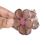 Load image into Gallery viewer, Floral Hair Clutchers for Women | Funky Claw Clips | Ideal for Thick, Curly Hair | Set of 3
