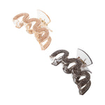Load image into Gallery viewer, Glitter Claw Clips for Women – Gold & Black Sparkle Hair Accessories Set of 2
