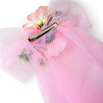 Load image into Gallery viewer, Hair Bow with Veil Pink Floral Accessory 1 Pcs