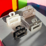 Load image into Gallery viewer, Elegant Claw Clips for Women in Glossy & Matte Finishes with Gold Accents – 4-Piece Set