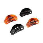 Load image into Gallery viewer, Elegant Hair Claw Clips for Women in Black and Tortoiseshell Shades Set of 4