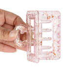 Load image into Gallery viewer, Elegant Transparent Hair Clutchers with Glitter Accents for Women – 6 Pieces