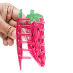 Load image into Gallery viewer, Strawberry & Orange Hair Claw Clips Clutcher Set of 2
