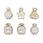 Load image into Gallery viewer, Mini Pearl Clutchers Star, Square, Heart & Round Clips Hair Accessory Set of 6-Piece