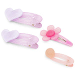 Load image into Gallery viewer, Cute Hair Clips for girls Pink & Purple Pastels Set of 4
