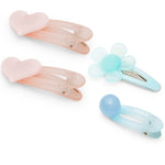 Load image into Gallery viewer, Cute Pastel Hair Clips for Girls Pink & Blue Pack of 4