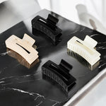 Load image into Gallery viewer, Hair Clutchers for Women – Black, White, and Beige Claw Clips Set of 4