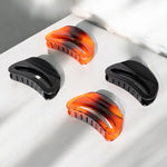 Load image into Gallery viewer, Elegant Hair Claw Clips for Women in Black and Tortoiseshell Shades Set of 4