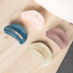 Load image into Gallery viewer, Hair Clutchers For Women – Strong Grip Clips in Blush, Blue, Beige, and Mauve Set of 4