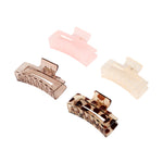 Load image into Gallery viewer, Hair Clutchers For Women in Pink, Brown, and Beige – Medium Size Clips Set of 4