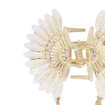 Load image into Gallery viewer, Elegant Butterfly Hair Clutcher with Pearl Chains and White Stones 1 Piece