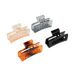 Load image into Gallery viewer, Hair Clutchers for Women – Compact Clips in Black, Amber, and Neutral Tones Set of 4