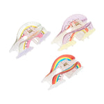 Load image into Gallery viewer, Rainbow Hair Clutchers for Women | Stylish Claw Clips | Ideal for Most Hair Types | Set of 3
