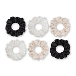 Load image into Gallery viewer, Radhu & Kabby Hair Scrunchies for Girls/Women | Set of 6 Elegant Neutral Shades | Hair Ties for Everyday & Special Occasions