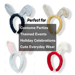Load image into Gallery viewer, Cute Grey Bunny Ears Headband with Pearl Pack of 1