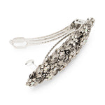 Load image into Gallery viewer, Silver Barrette with Crystal Detail For Special Occasions 1 Piece