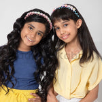 Load image into Gallery viewer, Hairbands With Cute Flower & Character For Girls Set of 2