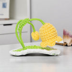 Load image into Gallery viewer, Radhu & Kabby Handmade Crochet Yellow Bloom Flower Tic Tac Hair Clip for Girls/Women