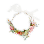 Load image into Gallery viewer, Pink Floral Tiara for Girls Adjustable Headband One Piece
