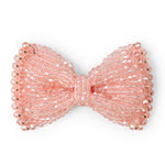 Load image into Gallery viewer, Crystal Beaded Hair Bows Black & Pink Hair Clips for Women Set of 2