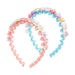 Load image into Gallery viewer, Hairbands With Cute Flower & Character For Girls Set of 2
