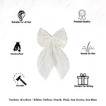 Load image into Gallery viewer, Classic White Hair Bow Clip – Perfect for Any Occasion Set of 1