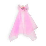 Load image into Gallery viewer, Hair Bow with Veil Pink Floral Accessory 1 Pcs