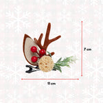 Load image into Gallery viewer, Christmas Reindeer Antler Hair Clips for Girls 1 Pair