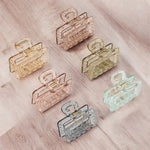 Load image into Gallery viewer, Shimmer Claw Clips for Women – Medium Size Hair Accessories for Any Look 6 Piece Set