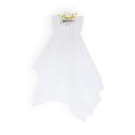 Load image into Gallery viewer, White Hair Bow with Veil Flower Embellishments One Piece