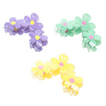 Load image into Gallery viewer, Flower Design Hair Clutchers - Medium Size Set of 3