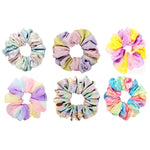 Load image into Gallery viewer, Rainbow Hair Scrunchies Set of 6
