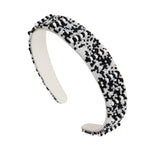 Load image into Gallery viewer, Handmade Black & White Beaded Headband For Women 1 Pcs