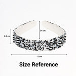 Load image into Gallery viewer, Handmade Black & White Beaded Headband For Women 1 Pcs