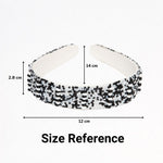 Load image into Gallery viewer, Handmade Black & White Beaded Headband For Women 1 Pcs