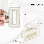 Load image into Gallery viewer, Elegant Claw Clips for Women in Glossy & Matte Finishes with Gold Accents – 4-Piece Set