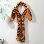 Load image into Gallery viewer, Radhu & Kabby Tiger Print Plush Hairband | Cute Animal Ear Design for Kids & Adults