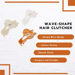 Load image into Gallery viewer, Radhu & Kabby U-Shaped Hair Clutcher Clips | Set of 3 in Marble & Tortoise Finish | Wide Grip Hair Accessories for Girls & Women | Stylish Claws for Everyday Use