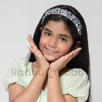 Load image into Gallery viewer, Handmade Black & White Beaded Headband For Women 1 Pcs