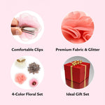 Load image into Gallery viewer, Flower Hair Bow Clips Hairpins for Everyday Wear Set of 4