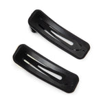 Load image into Gallery viewer, Heart Polka Dot Tic Tac Clips - Black & White Set of 2