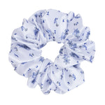 Load image into Gallery viewer, Hair Scrunchies & Hair Bow Combo Pack for Girls – Floral & White Hair Accessories